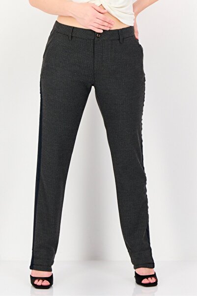 Reiko بنطلون نسائي بقصة مستقيمة من قماش شامبراي بقصّة تشينو، متعدد الألوان