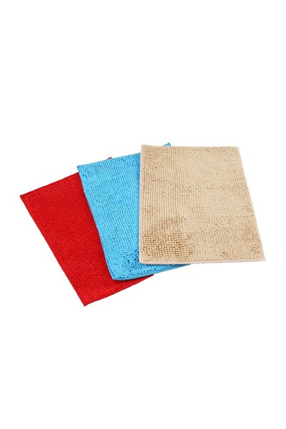 MAPLE LEAF سجادة حمام شينيل 40×60 سم متنوعة لكل قطعة