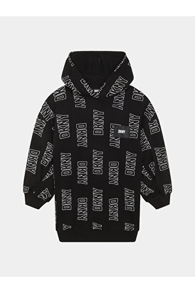 Dkny Πλεκτό Φόρεμα για Κορίτσια D32902 D Μαύρο