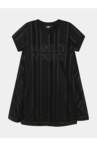 Dkny Φόρεμα για κορίτσια casual D32899 S Μαύρο