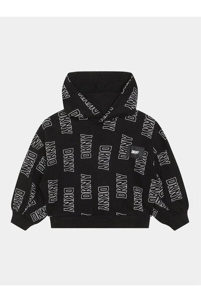 Dkny Φούτερ για κορίτσια D35T13 S Μαύρο