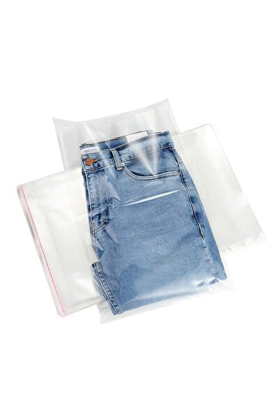 MARKQ [45 قطعة] أكياس بريد شفافة، 14 × 20 كيسًا ذاتي الغلق لتغليف الملابس وال...