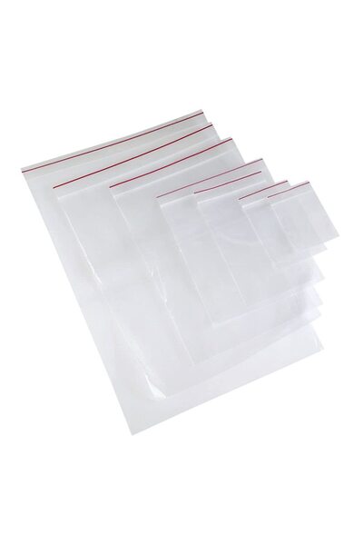 MARKQ [100 قطعة] 12 × 18 كيسًا شفافًا بسحاب - أكياس تخزين قابلة لإعادة الإغلا...