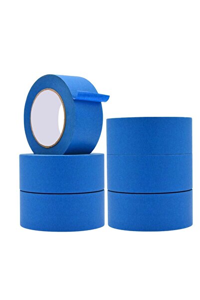 MARKQ [6 لفات] شريط لاصق أزرق للرسامين 2 بوصة × 20 ياردة - شريط لاصق للرسم وا...