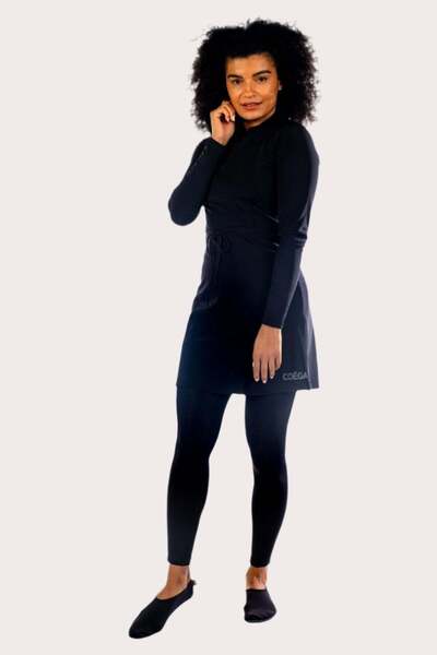 Coega Sunwear Ladies Tunic Skirted - Black