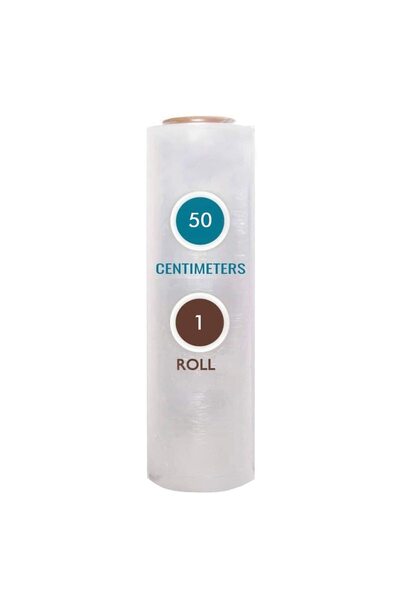 MARKQ [لفافة واحدة] غلاف بلاستيكي شفاف ممتد - غلاف منكمش شديد التحمل 500 مم للمنصات والتعبئة والنقل