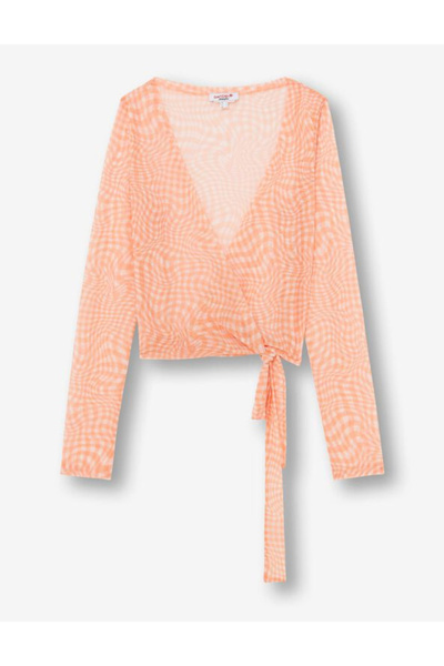 Jennyfer blouse, peach orange