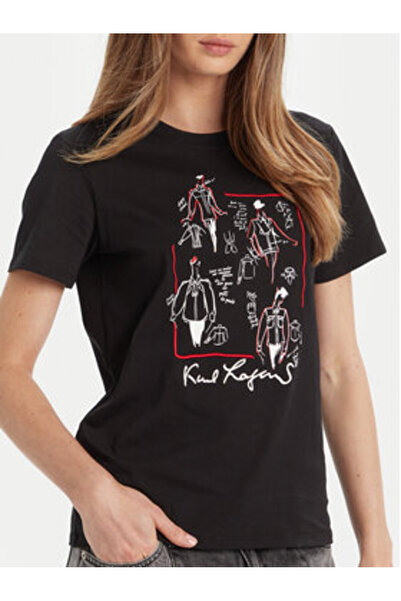 Karl Lagerfeld Γυναικείο T-Shirt A3W17099 Πολύχρωμο
