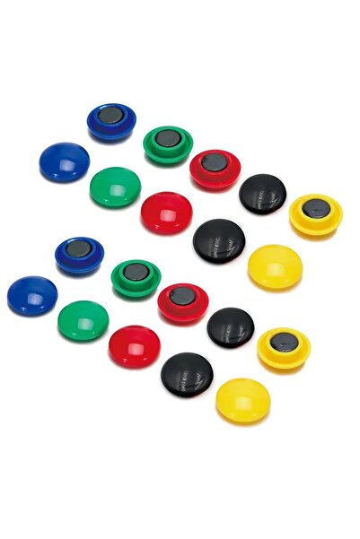 MARKQ [40 قطعة] مغناطيس ثلاجة صغير 3 سم - مغناطيس ثلاجة وخزائن ملون للمنزل وا...