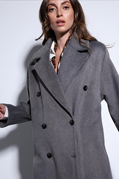 Antioch Anthracite Double Breasted Women's Coat