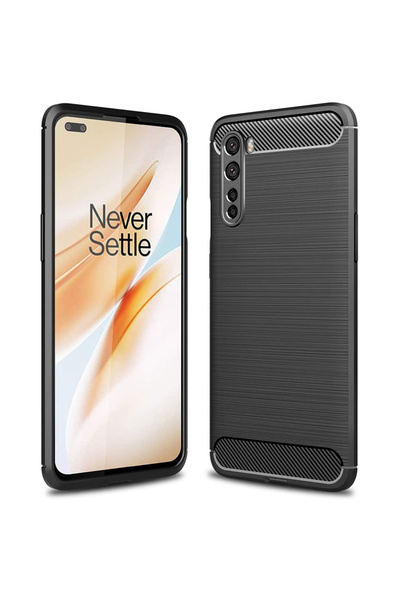 Optim Solution Husa Carbon Resistance pentru OnePlus Nord 5G, Fiber Design, A...