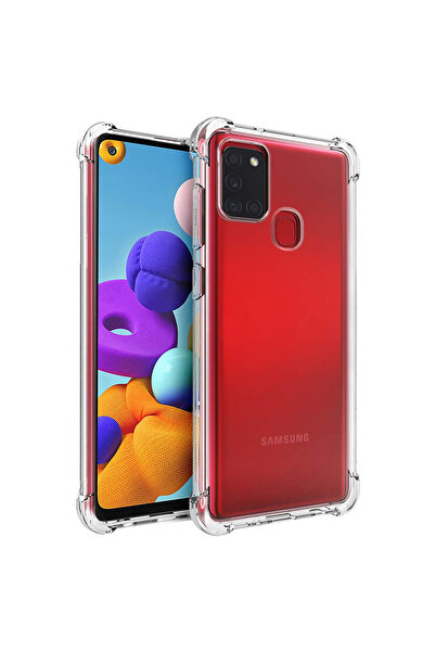 Optim Solution Husa Anti-Soc pentru Samsung Galaxy A21s, Transparent