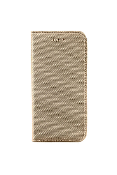 Optim Solution Husa Flip tip carte pentru Oppo Reno 6 5G, Piele PU, Inchidere Magnetica, Smart Soft Close, Gold