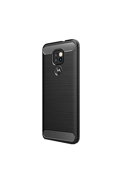 Optim Solution Husa silicon TPU, Carbon pentru Motorola Moto G9 Play / G9 / E...