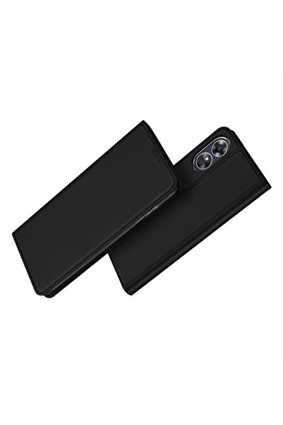 Optim Solution Husa Flip din Piele pentru Oppo A17, Inchidere Magnetica, Tip ...