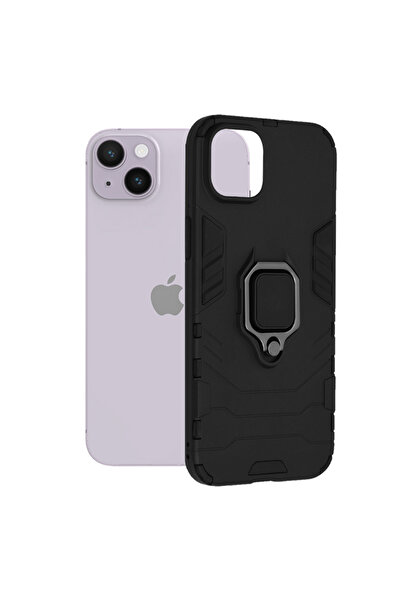 Optim Solution Husa Armor Ring pentru Apple iPhone 14 Plus, Army Shield, Inel...