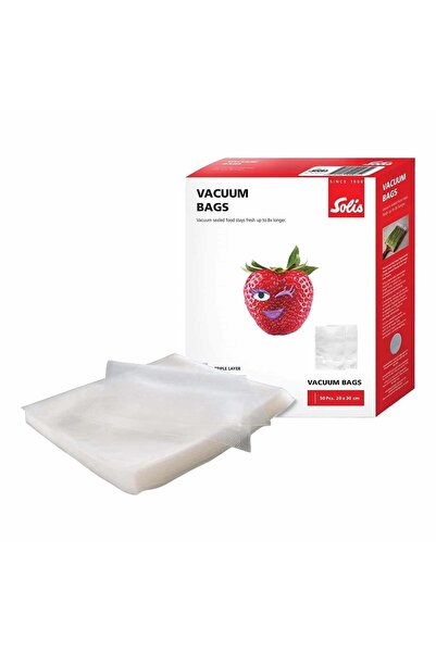 SOLİS Set de 50 de pungi vidate cu relief 20x30 cm, - 92261
