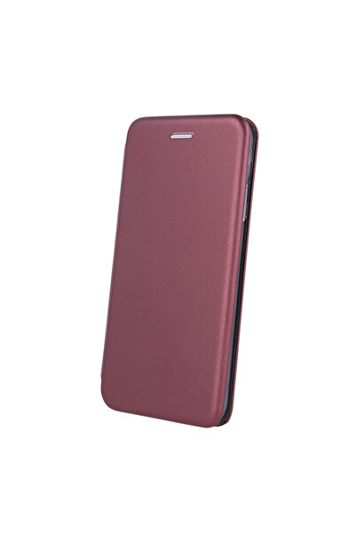 Optim Solution Husa Magnetic Close din Piele pentru Huawei nova 9, Suport card, Stand, Inchidere Magnetica, Visiniu