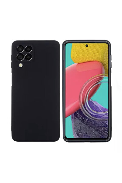 Optim Solution Husa din silicon pentru Samsung Galaxy M53 5G, Microfibra, Negru