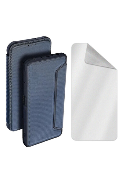 Optim Solution Set Husa Flip Anti-soc si Folie Hydrogel Matte pentru Samsung ...