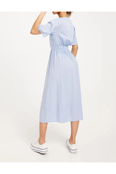 PIECES rochie midi, albastră