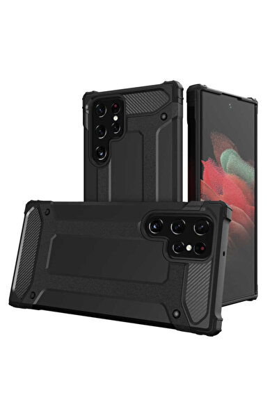 Optim Solution Husa telefon pentru Samsung Galaxy S22 Ultra, Hybrid Armor, Te...