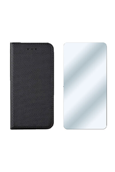 Optim Solution Set Folie Sticla si Husa Flip pentru Samsung A54 5G din Piele,...