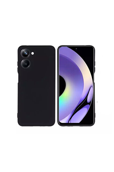 Optim Solution Husa din silicon pentru Realme 10 4G, interior catifea, negru