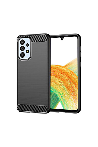 Optim Solution Husa silicon TPU, Carbon compatibila cu Samsung galaxy A33 5g,...