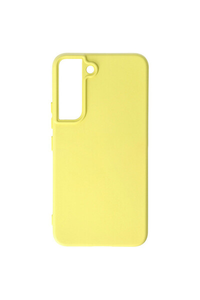 Optim Solution Husa din silicon pentru Samsung Galaxy S22 5G, Microfibra, Camera Ultra Safe, Protect Tech, Galben