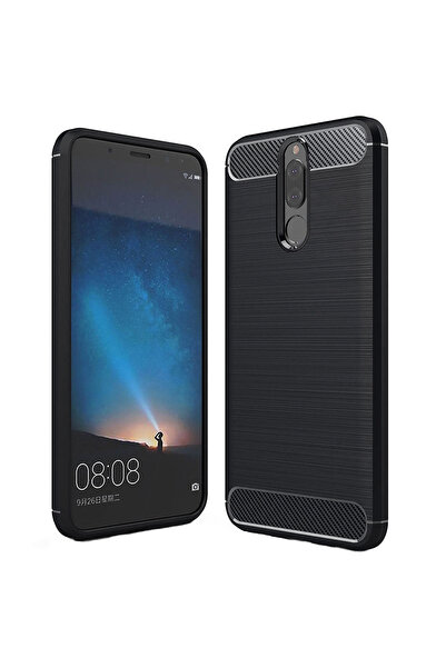 Optim Solution Husa Carbon Resistance pentru Huawei Mate 10 Lite, Fiber Desig...