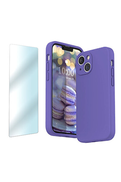 Optim Solution Set Husa din silicon si Folie protectie pentru Apple iPhone 13...