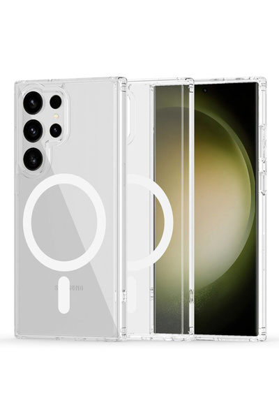 Optim Solution Husa MagSafe Colorat pentru Samsung Galaxy S23 Ultra, Silicon ...