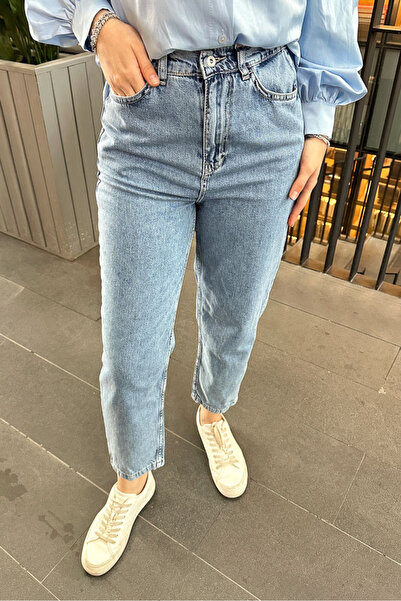İKOL Jogger Denim Pantolon - Açık Mavi