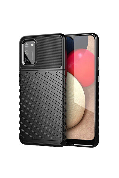 Optim Solution Husa pentru Samsung Galaxy A03s, Xtreme Carbon Design, Feel the Texture, Shield Thunder, Negru