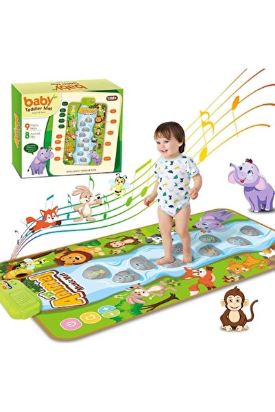 VALA Covoraș muzical interactiv pentru copii, VALA®, pufos, 17 melodii și sunete, taste numerice, Ani