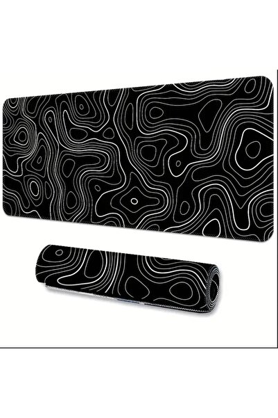 sgeteknoloji 90X40 CM SOYUT TASARIM TEMALI KAYDIRMAZ TABAN SPEED YÜZEY OYUNCU MOUSE PAD GAMİNG