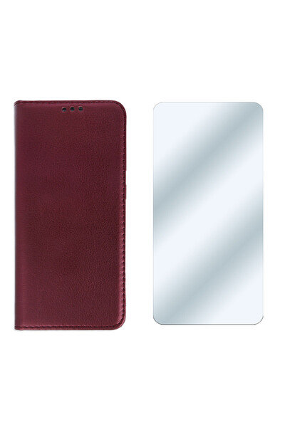 Optim Solution Set Folie Sticla si Husa Flip pentru Samsung Galaxy A14 5GVerd...