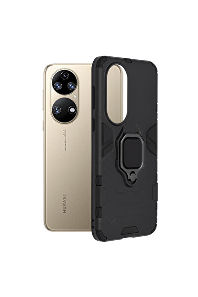 Optim Solution Husa Armor Ring pentru Huawei P50, Army Shield, Inel Magnetic,...