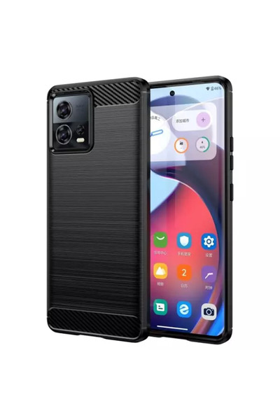 Optim Solution Husa Carbon Resistance pentru Motorola Edge 30 Fusion, Fiber D...
