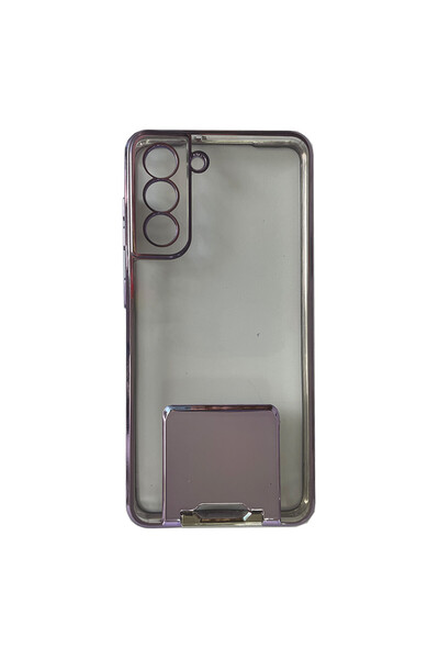 Optim Solution Husa de silicon compatibil cu Samsung S21 Plus, Stand, Special...