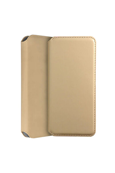 Optim Solution Husa Flip tip carte pentru Xiaomi / Note 11 Pro 5g din Piele cu Slot card, Design elegant, Auriu