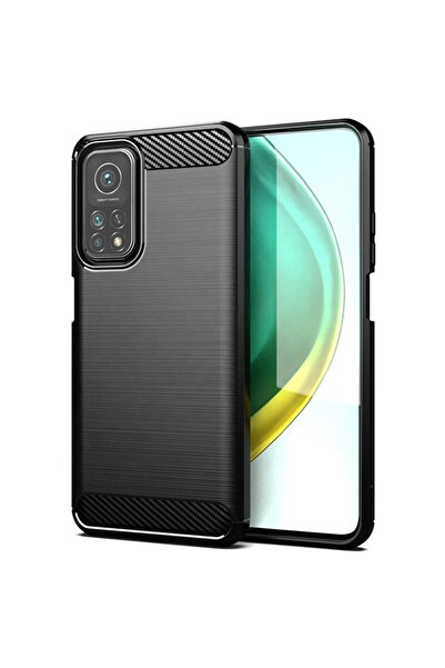 Optim Solution Husa de silicon pentru Xiaomi Mi 10T/ 10T Pro, Fibra de Carbon...