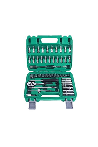 Flippy Set de chei tubulare cu 53 de piese, cheie reparații auto, set de chei...