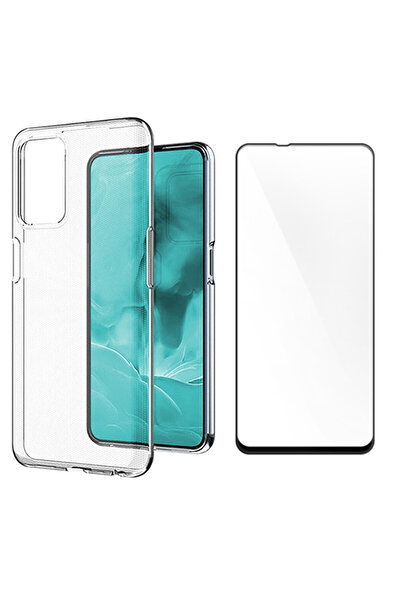 Optim Solution Clear Case and 5D Glass Film Set for Motorola Moto E7 Power / E7i Power, Transparent