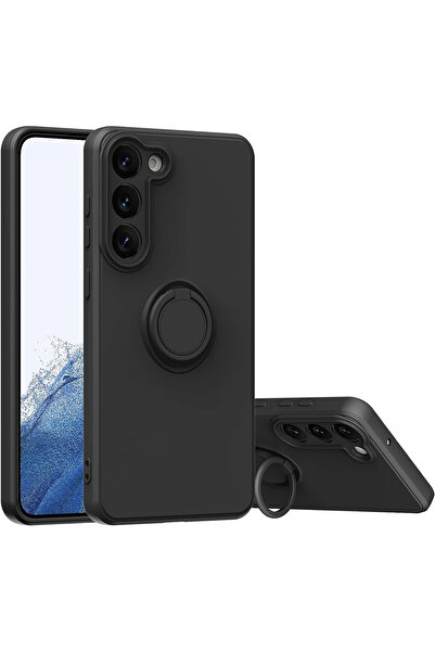 Optim Solution Husa din silicon pentru Samsung Galaxy A14 si Microfibra, Ring...