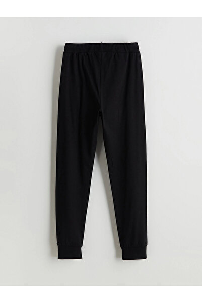 LC Waikiki LCW Kids Siyah Beli Lastikli Erkek Çocuk Jogger Eşofman Altı