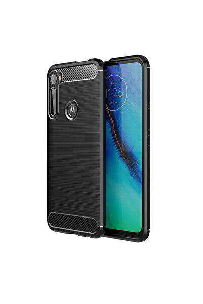 Optim Solution Husa Carbon Resistance pentru Motorola One Fusion Plus, Fiber ...
