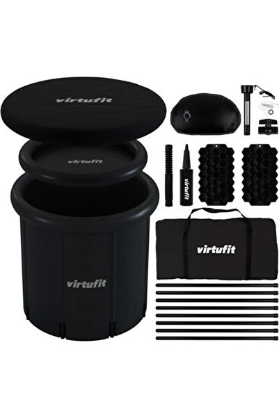 VirtuFit Ice Bath XXL- 375 liters - Anthracite - Includes Accessories