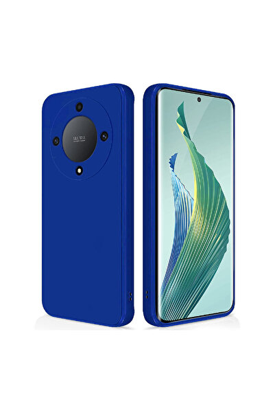 Optim Solution Husa de silicon TPU pentru Honor Magic 5 Lite, Hard TPU, Protectie Camera, Albastru